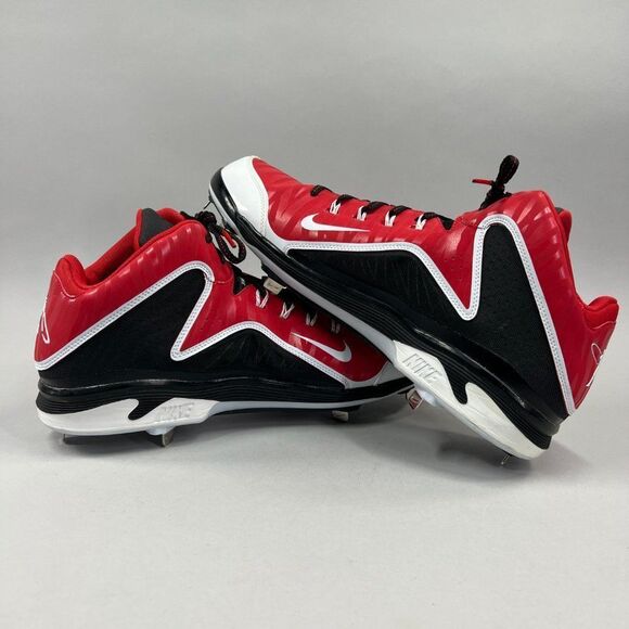 Nike Swingman MVP 2 Baseball Cleats Men's Red Ken Griffey Jr. Metal Spike Shoes - Picture 10 of 14